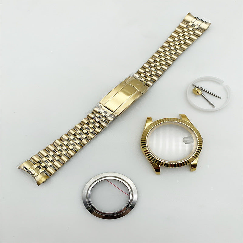 Journal ring 316 steel case 40mm strap 20mm sapphire glass for NH35/36 movement