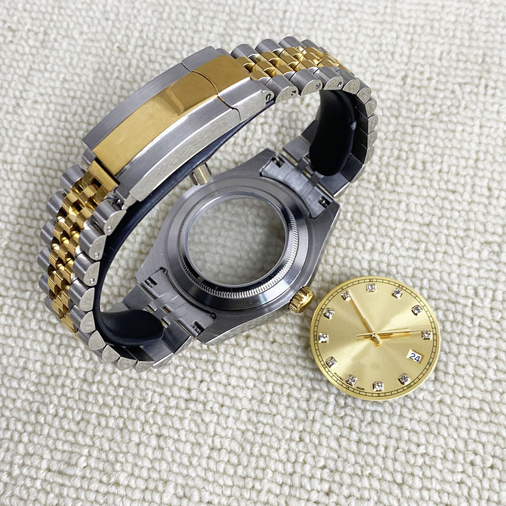 Journal ring 316L case 40mm strap 20mm sapphire glass for NH35/36 movement
