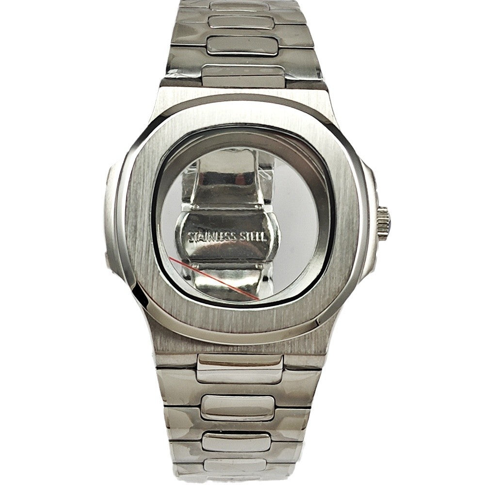 Alternative Patek Nautilus Square Sports Machinery Stainless Steel Case Strap Dial Accessories Set Suitable for NH35 Machine