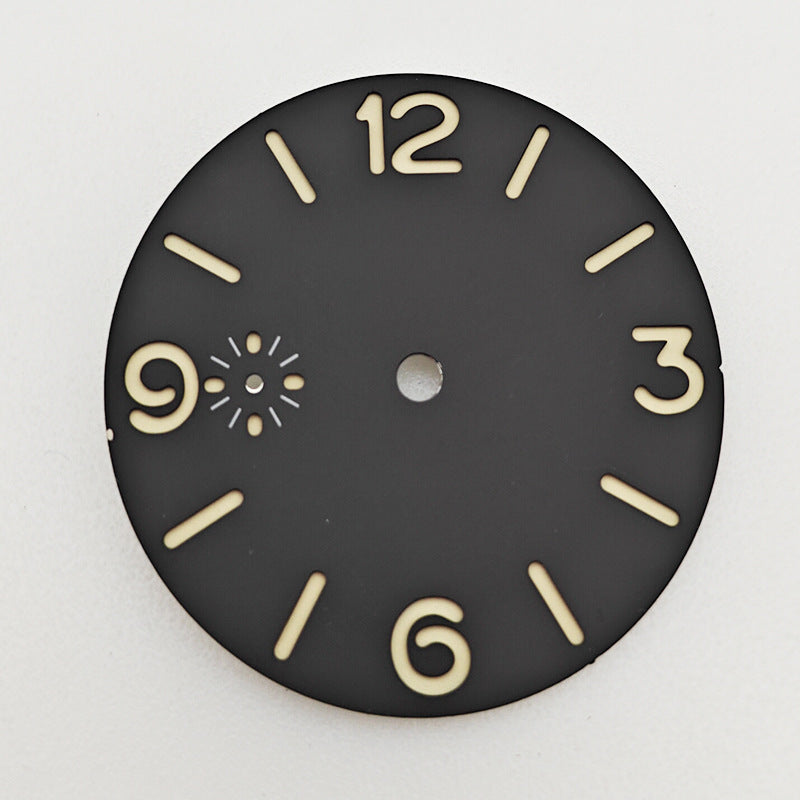 38.8MM pilot dial watch literal accessories green luminous for ETA6497/ST3600 manual movement