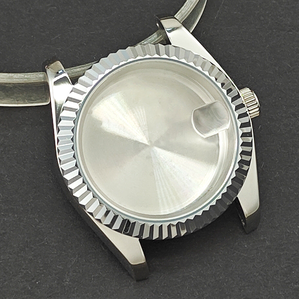 36MM automatic mechanical men's watch case accessories 316L stainless steel case modification accessories adapt to NH35