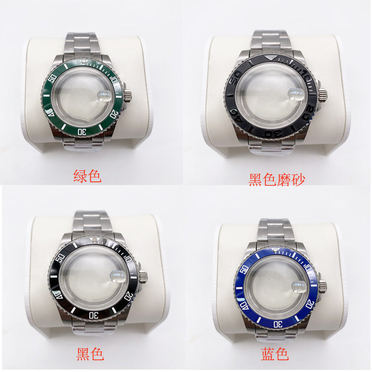 40MM Mechanical Case Stainless Steel Case Strap for NH35/2813 Movement Sapphire Glass Mirror Accessories