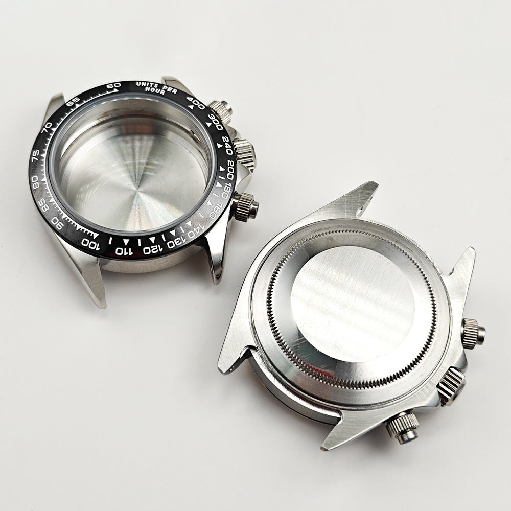 40MM quartz machine case stainless steel ceramic ring modified watch accessories for VK63/VK64 movement