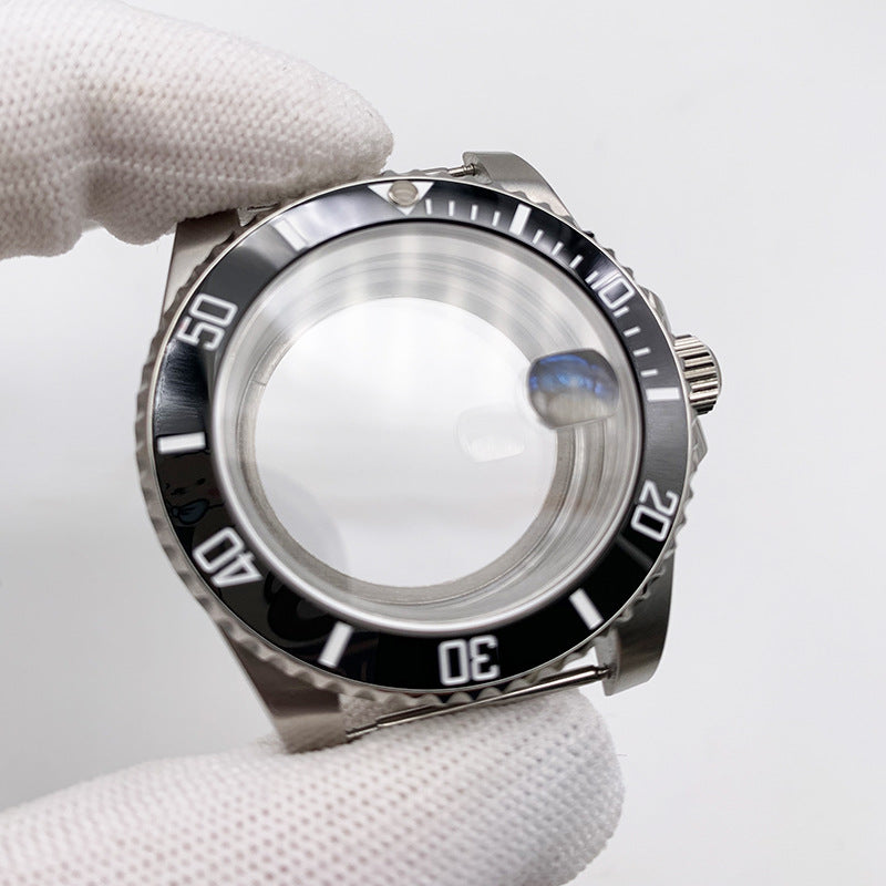 Watch Accessories Watch Case Sapphire Stainless Steel Case Fits 2813/3804/8215/NH35 Movement