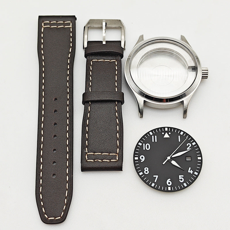 Alternative Pilot Series Case Full Set of 40MM Stainless Steel Case Strap Dial for 8215/2813 Movement