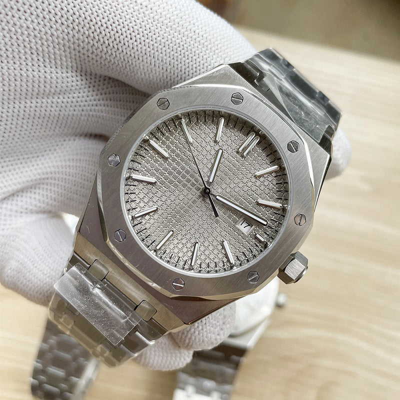 Brushed Stainless Steel 316L Stainless Steel Case (Automatic Movement) 42mm Sapphire Glass Butterfly Folding Buckle