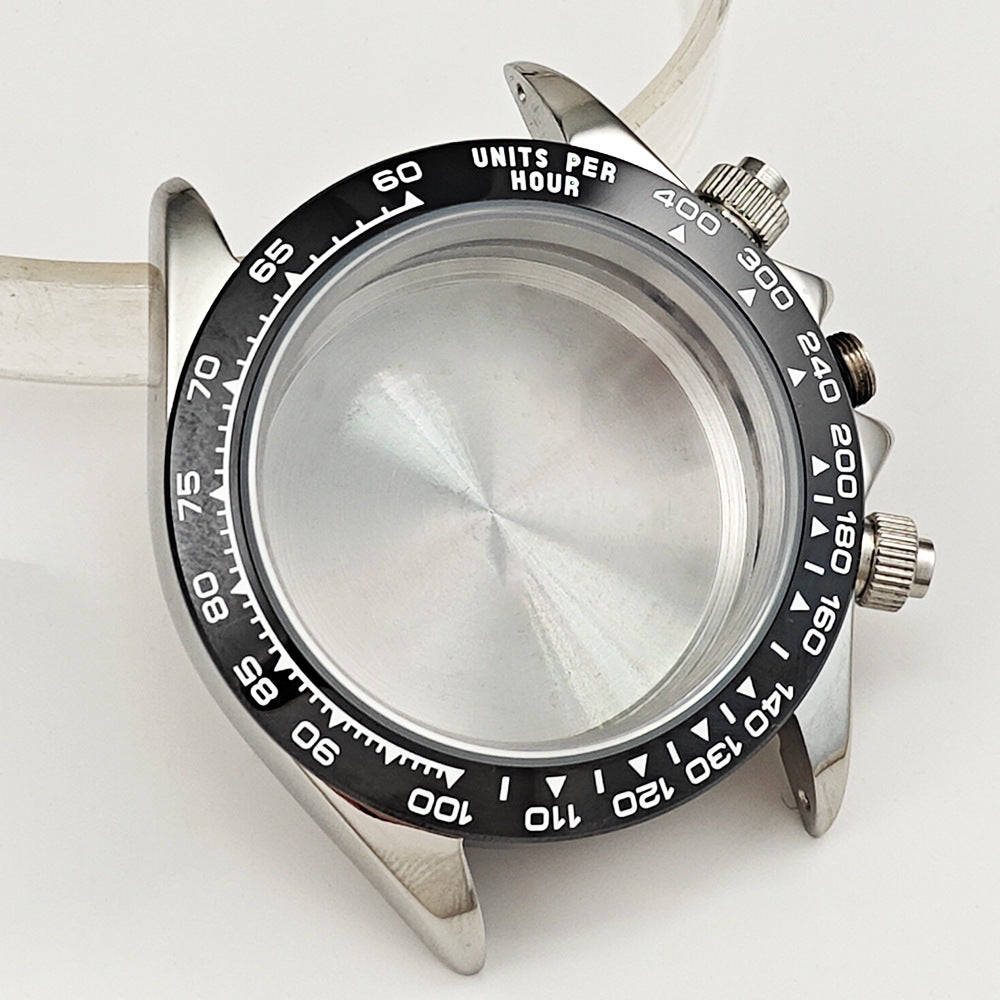 40MM quartz machine case stainless steel ceramic ring modified watch accessories for VK63/VK64 movement