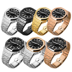 Premium Stainless Steel Case + Silicone Strap AP Mod Kit for Casioak GA2100/2110