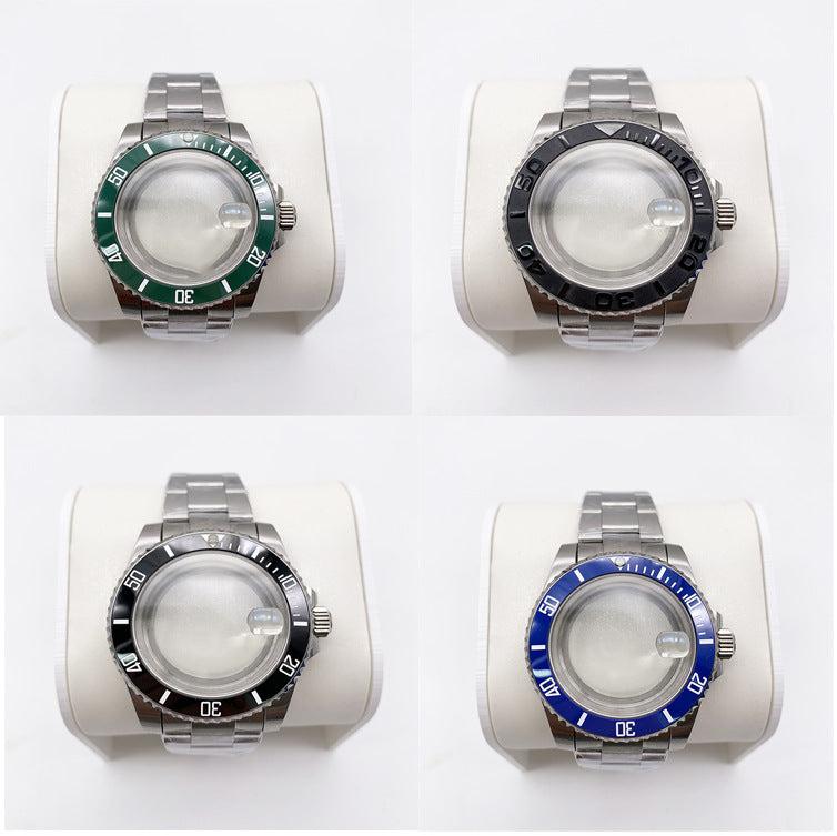 40MM Mechanical Case Stainless Steel Case Strap for NH35/2813 Movement Sapphire Glass Mirror Accessories