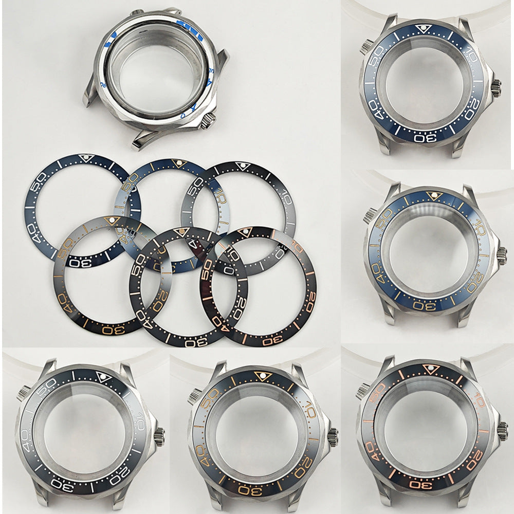 41MM Omega Seamaster Series Case Scale Ring Ceramic Bezel Watch Accessories for 2813/8215 Movement