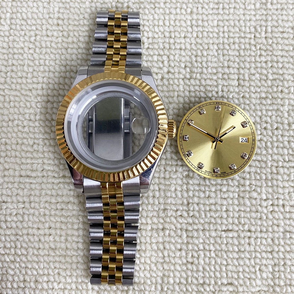 Journal ring 316L case 40mm strap 20mm sapphire glass for NH35/36 movement