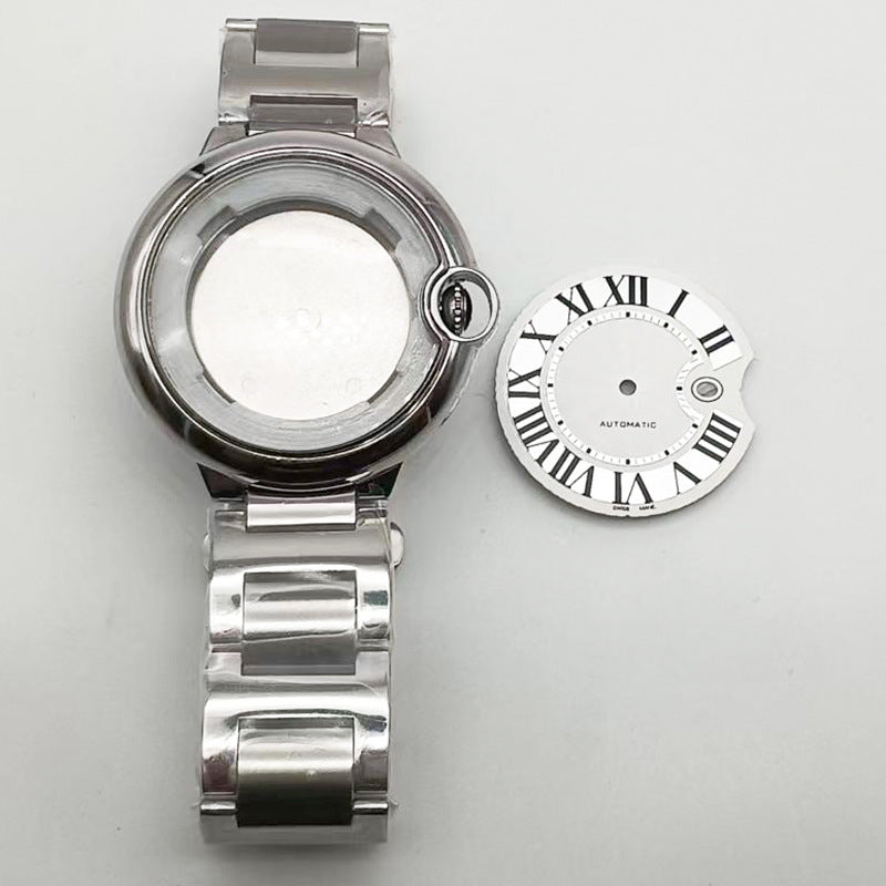Classic fashion trend substitute blue bubble 42MM stainless steel for 2813 mechanical literal case strap set