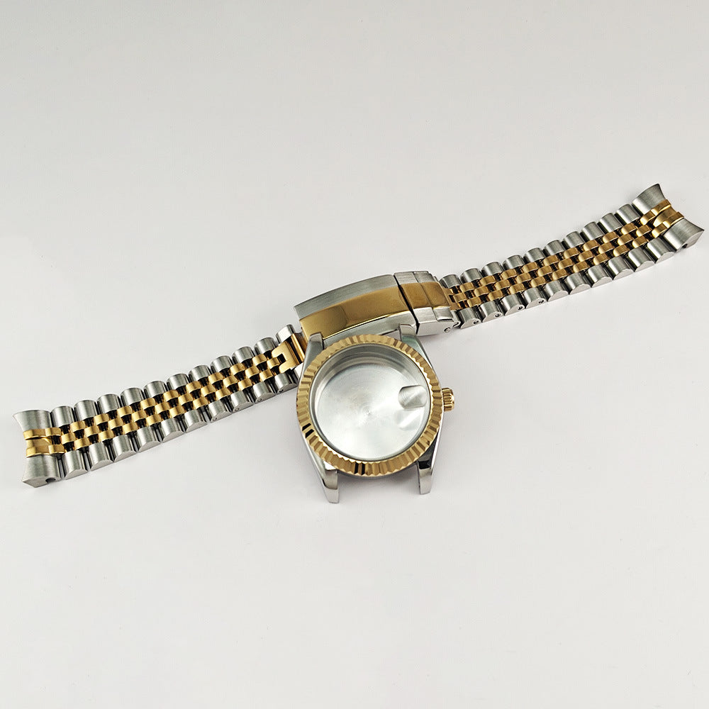 Journal ring 316 steel case 36mm strap 20mm mineral glass for NH35/NH36 movement