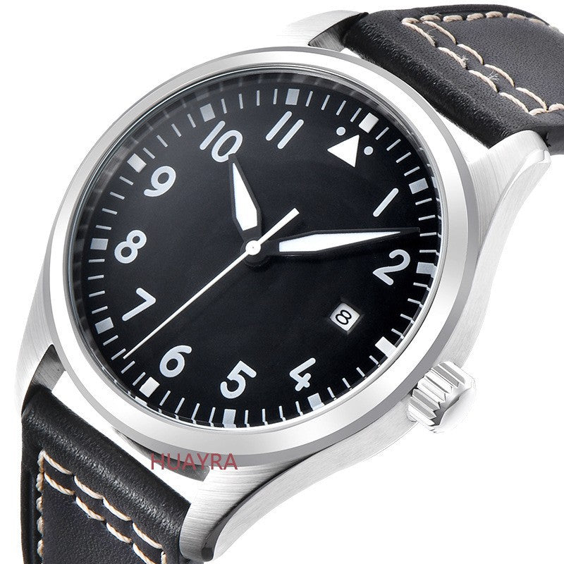 Wanjiaguo Little Prince 18 Pilot Series Stainless Steel Case Super Luminous 40mm Men's Mechanical Watch