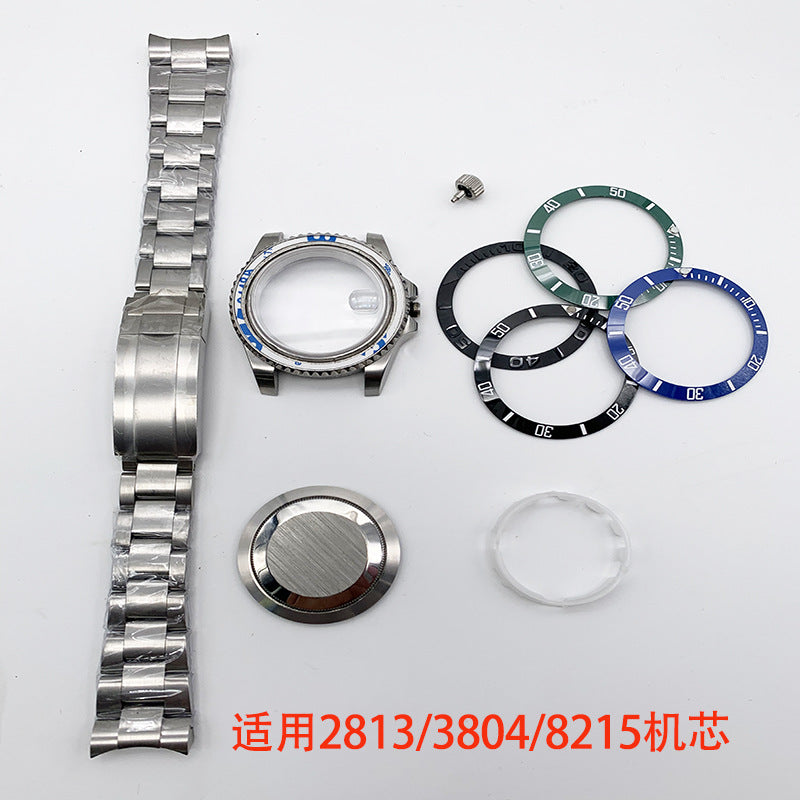 40MM Mechanical Case Stainless Steel Case Strap for NH35/2813 Movement Sapphire Glass Mirror Accessories