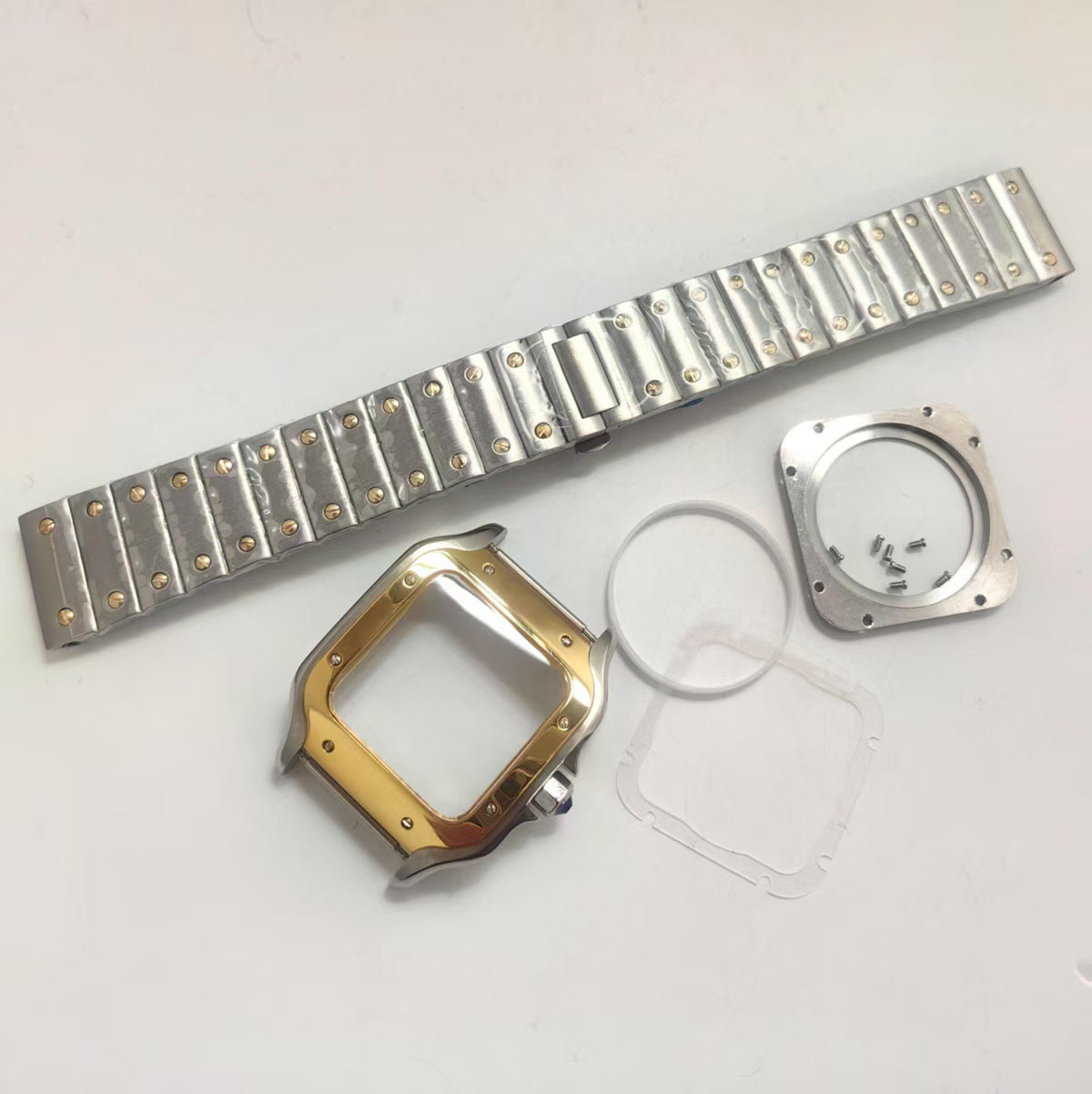 Watch full set of accessories 38mm 316L case, mineral mirror, suitable for NH35 movement