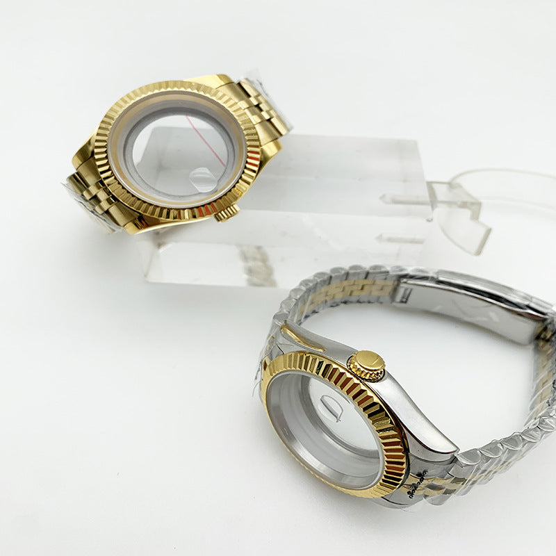 Journal ring 316 steel case 40mm strap 20mm sapphire glass for NH35/36 movement