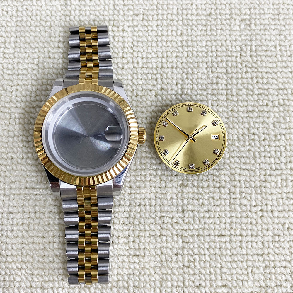 Journal ring 316L case 40mm strap 20mm sapphire glass for NH35/36 movement