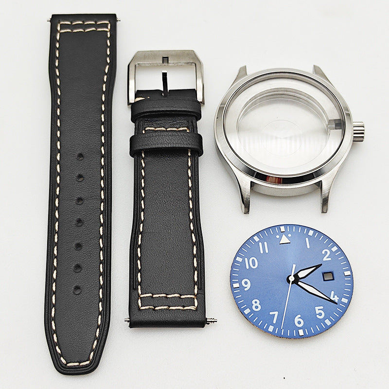 Alternative Pilot Series Case Full Set of 40MM Stainless Steel Case Strap Dial for 8215/2813 Movement