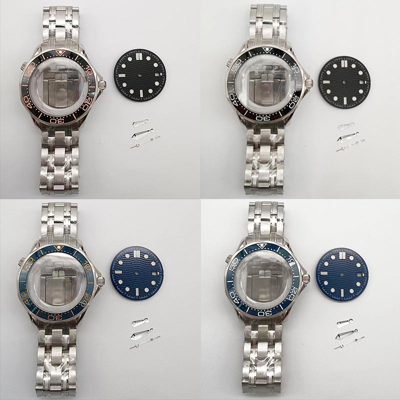 Substitute Seamaster Series 316 Stainless Steel 41.2MM Case Dial Hand Combination Accessories Set Exquisite