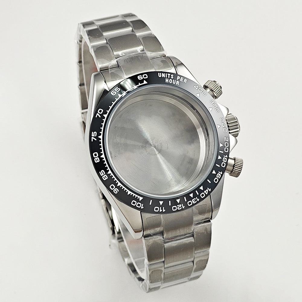 Stainless steel waterproof material 41mm watch case accessories, original factory direct sales, suitable for VK63 movement