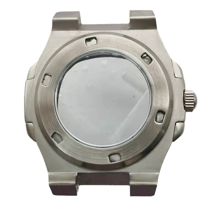 Alternative Patek Nautilus Square Sports Machinery Stainless Steel Case Strap Accessories Set Adapts to NH35 Movement