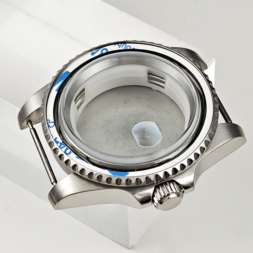 40MM stainless steel case Men's modified watch accessories Mineral glass case for 2813/8215 movement