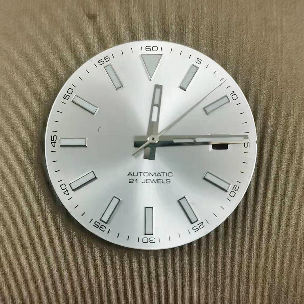 Alternative Classic Log Style 40MM Explorer Retro Mechanical Watch Case Dial Pin Five Baht Strap Accessories Set