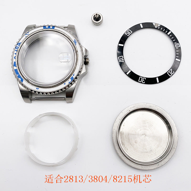 Watch Accessories Watch Case Sapphire Stainless Steel Case Fits 2813/3804/8215/NH35 Movement