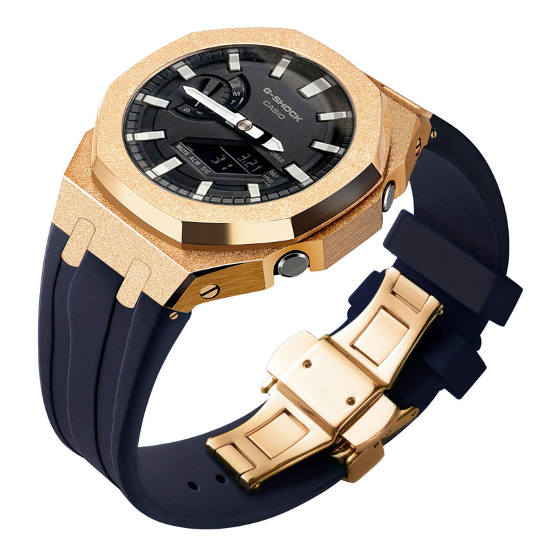 Gen4 Mod Kit for Casioak GA2100 GMAS2100 GAB2100 Modification Kit Bezel Emery Frosted Case Rubber Band for GA-2110 Metal Bezel