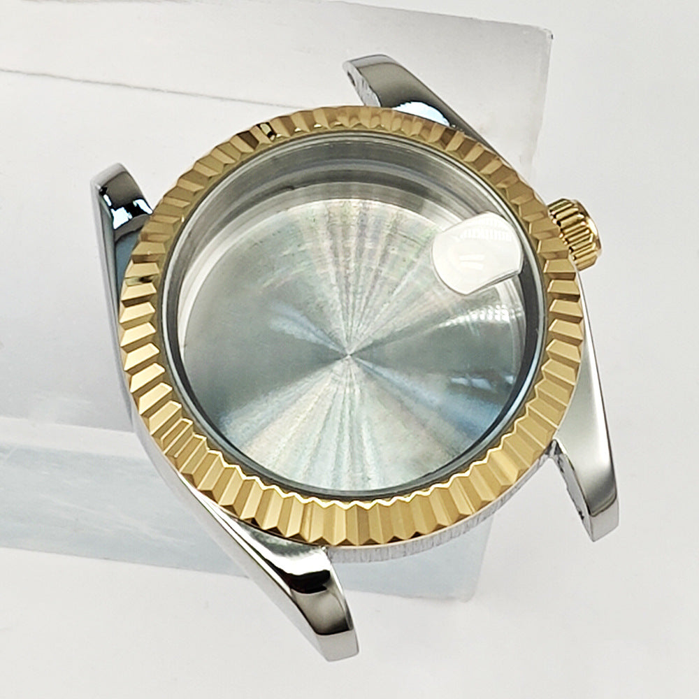 36MM automatic mechanical men's watch case accessories 316L stainless steel case modification accessories adapt to NH35