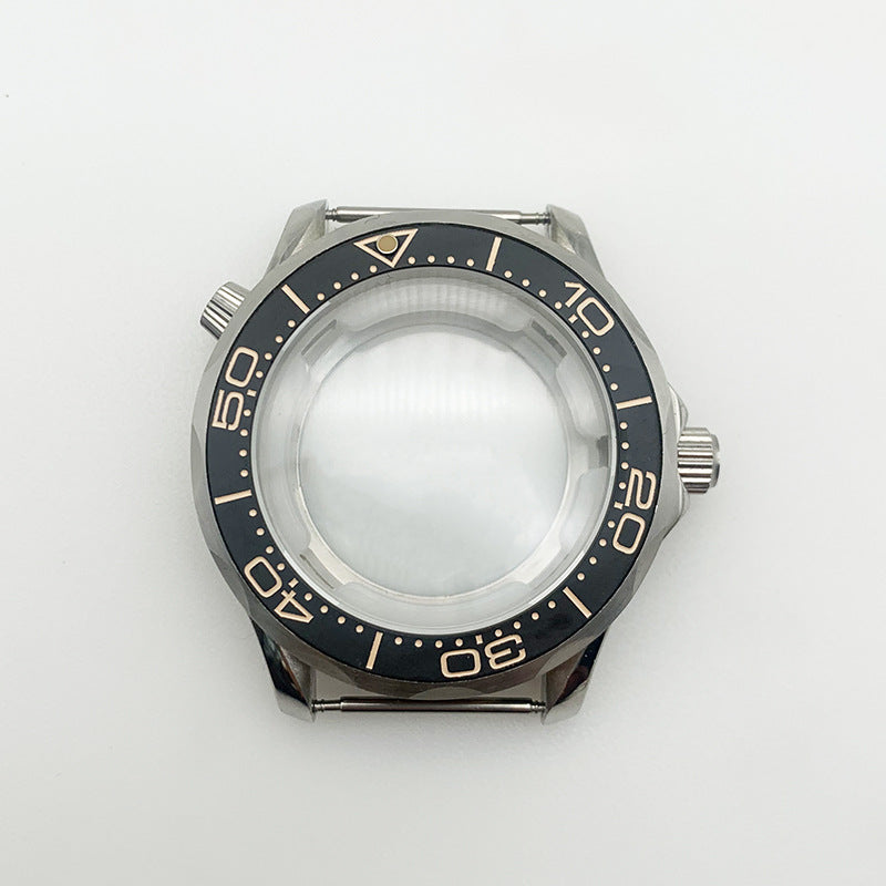 Seamaster 300 Series Case Diving Watch Ceramic Trap with 41.2MM Case for 2836/2813 Movement