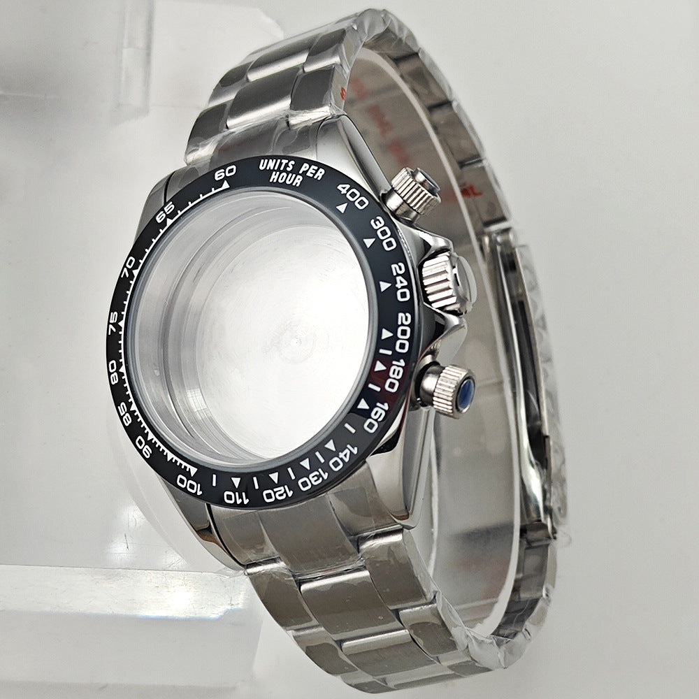 Stainless steel waterproof material 41mm watch case accessories, original factory direct sales, suitable for VK63 movement