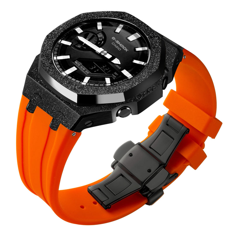 Gen4 Mod Kit for Casioak GA2100 GMAS2100 GAB2100 Modification Kit Bezel Emery Frosted Case Rubber Band for GA-2110 Metal Bezel