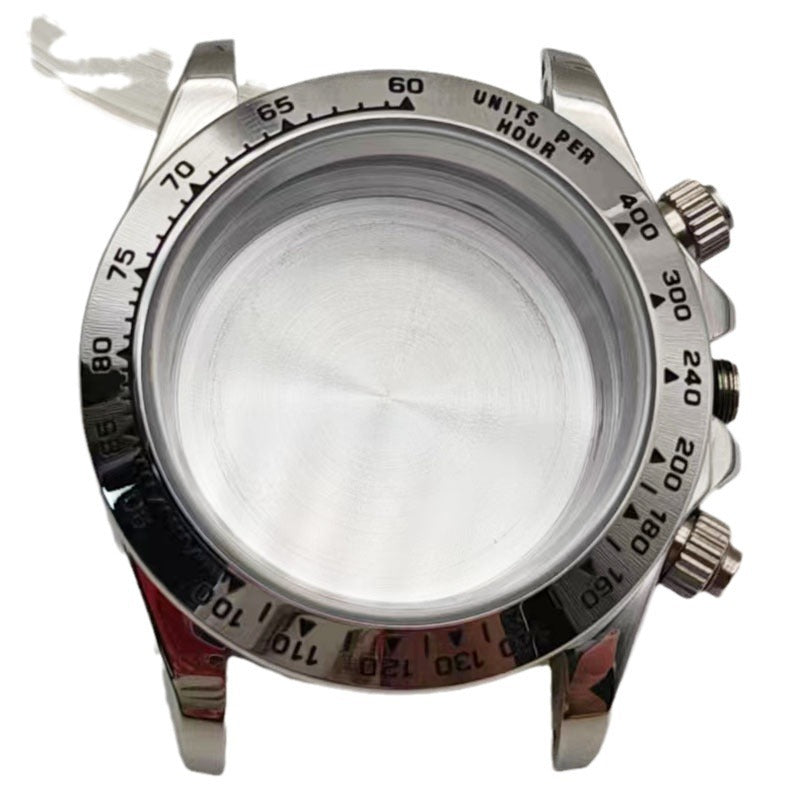 40MM quartz machine case stainless steel ceramic ring modified watch accessories for VK63/VK64 movement