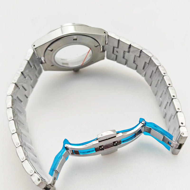 41MM stainless steel case, strap, inner shadow, bottom ring, men's mechanical watch modification accessories, suitable for 2813 movement