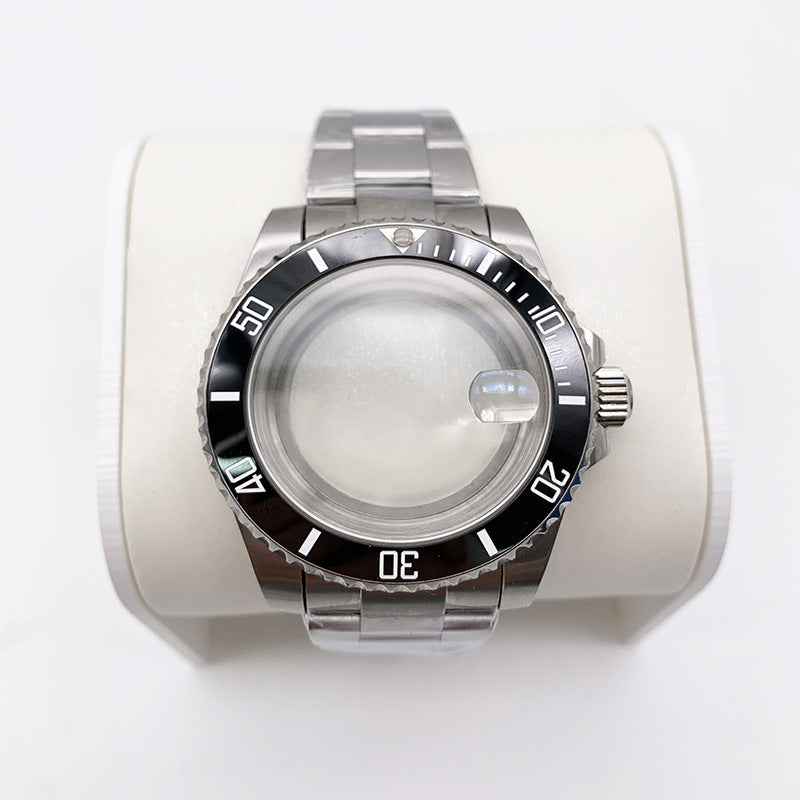 40MM Mechanical Case Stainless Steel Case Strap for NH35/2813 Movement Sapphire Glass Mirror Accessories