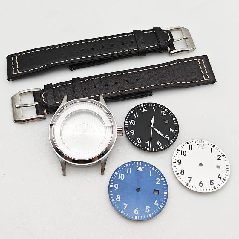 Alternative Pilot Series Case Full Set of 40MM Stainless Steel Case Strap Dial for 8215/2813 Movement