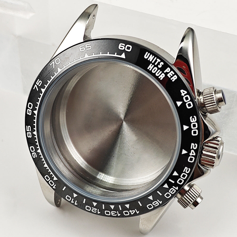 40MM quartz machine case stainless steel ceramic ring modified watch accessories for VK63/VK64 movement