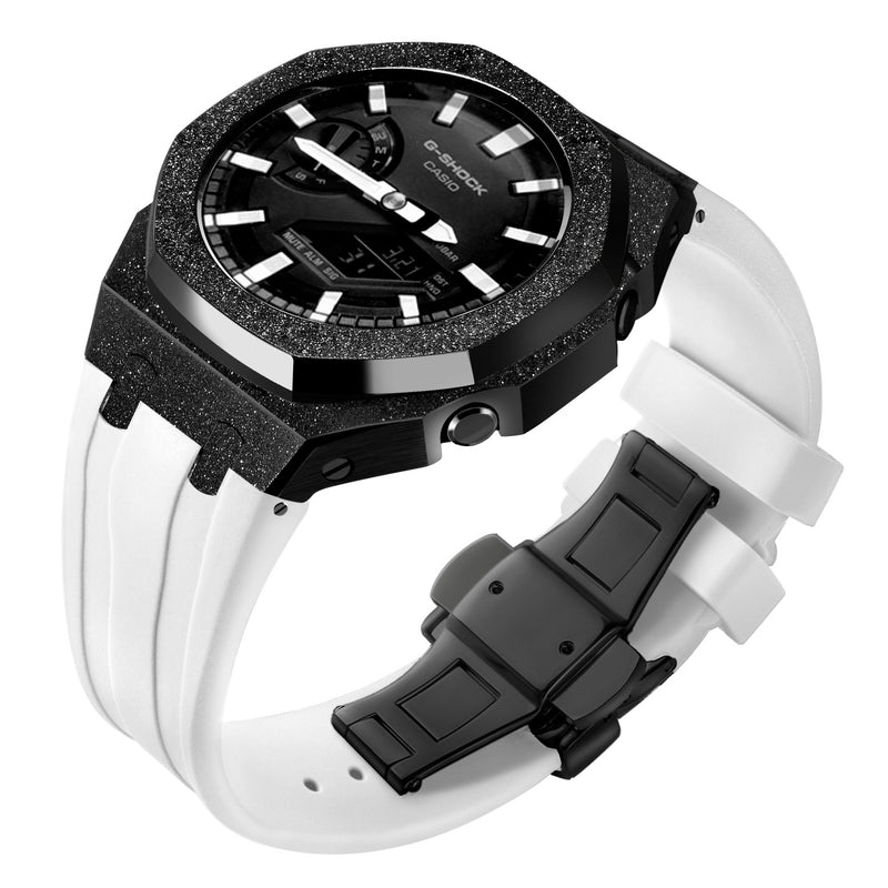 Gen4 Mod Kit for Casioak GA2100 GMAS2100 GAB2100 Modification Kit Bezel Emery Frosted Case Rubber Band for GA-2110 Metal Bezel