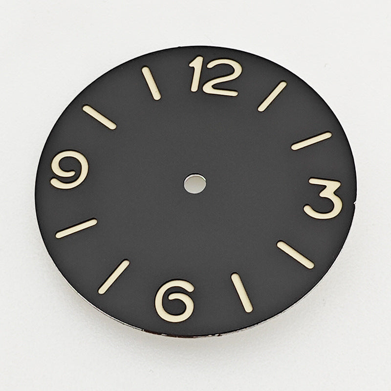 38.8MM pilot dial watch literal accessories green luminous for ETA6497/ST3600 manual movement