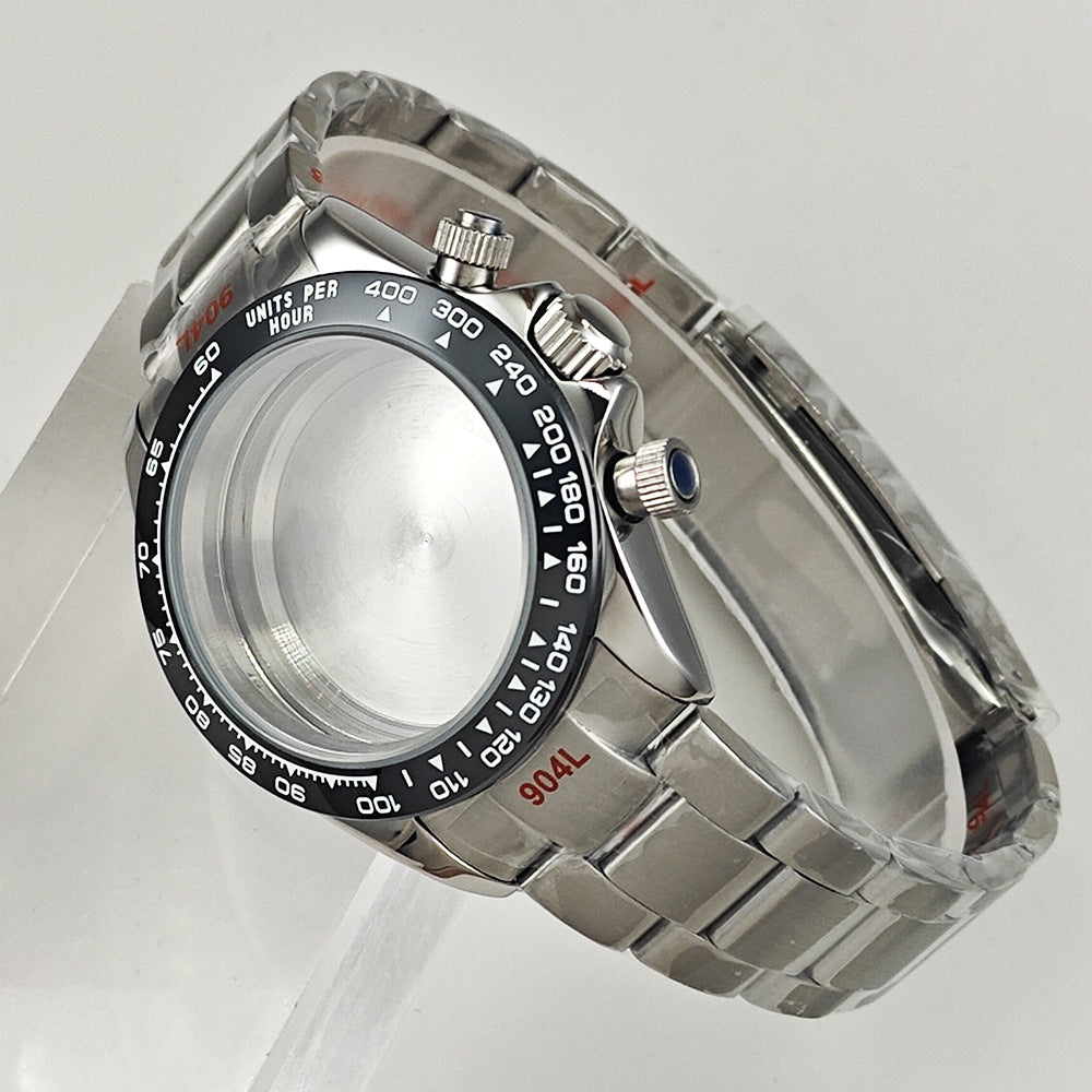 Stainless steel waterproof material 41mm watch case accessories, original factory direct sales, suitable for VK63 movement