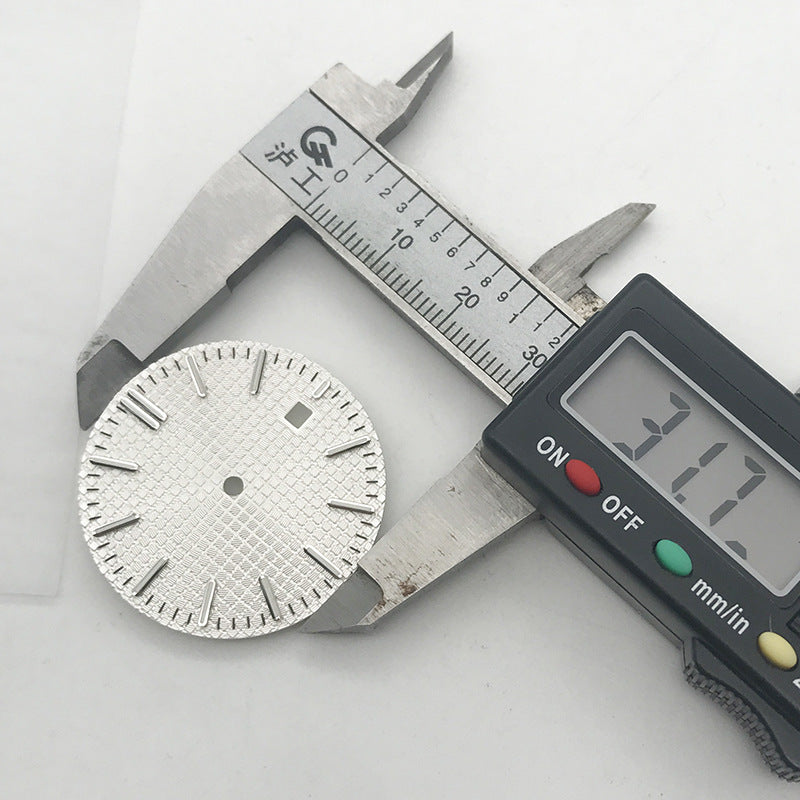 Diameter 31MM Dial Surface Calendar Window Watch Accessories Fit: 2813 8215 Movement Round