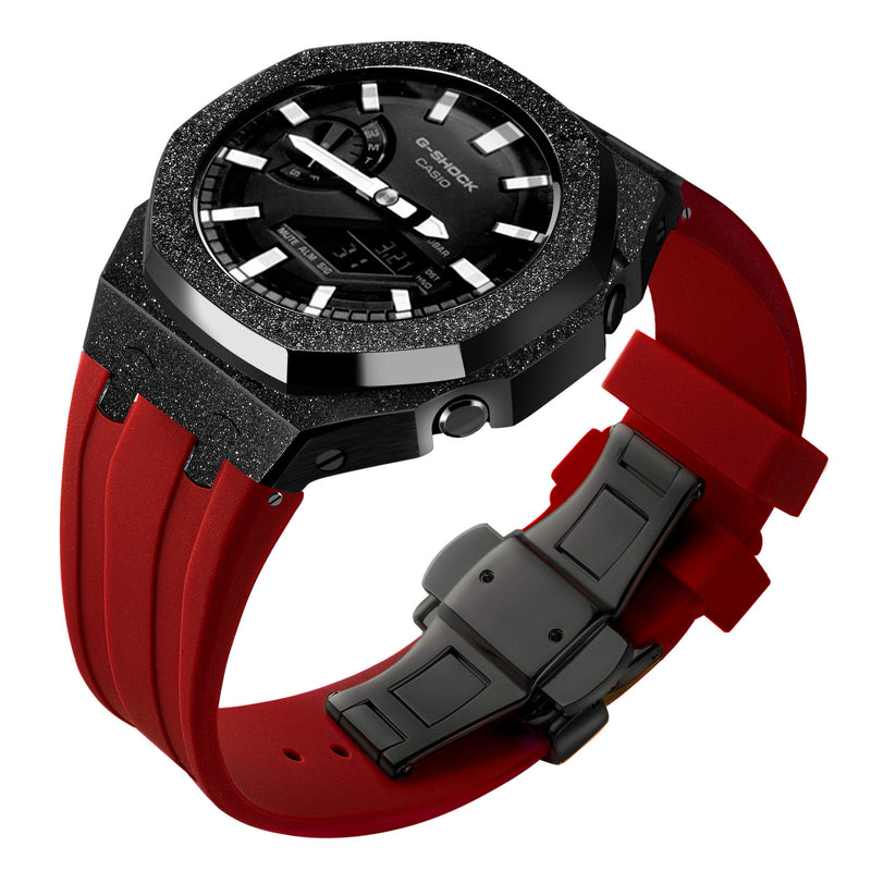 Gen4 Mod Kit for Casioak GA2100 GMAS2100 GAB2100 Modification Kit Bezel Emery Frosted Case Rubber Band for GA-2110 Metal Bezel