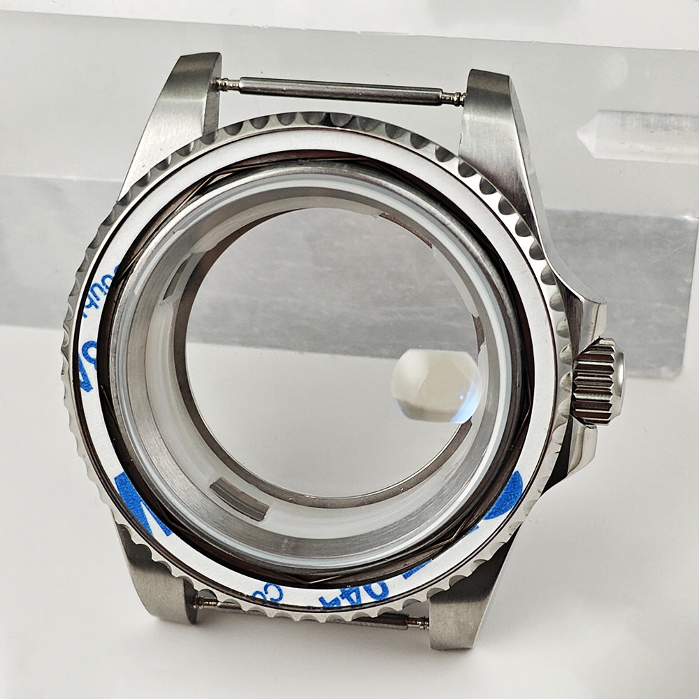 40MM stainless steel case Men's modified watch accessories Mineral glass case for 2813/8215 movement