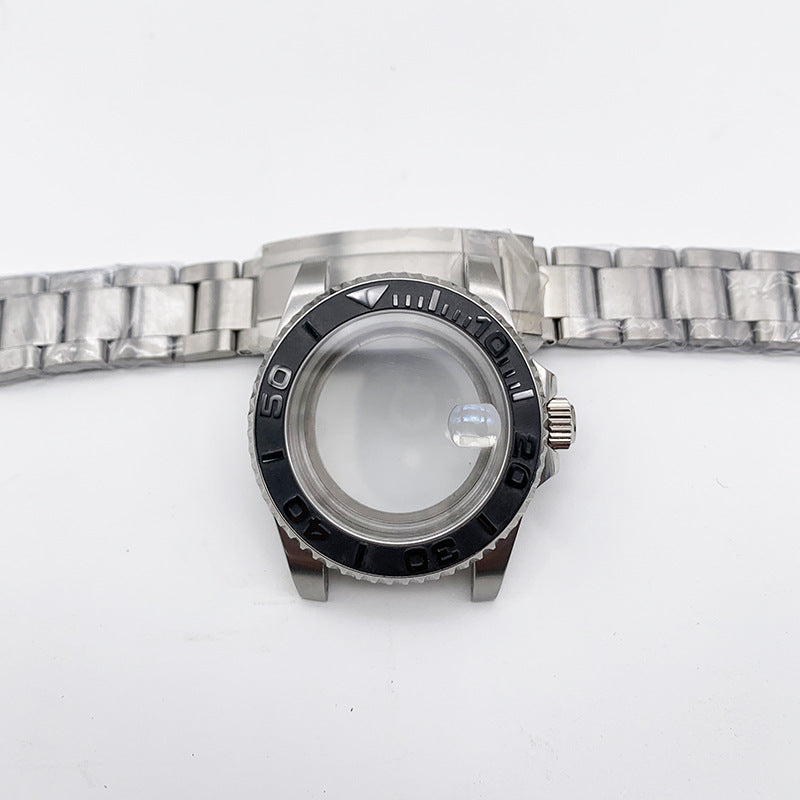 40MM Mechanical Case Stainless Steel Case Strap for NH35/2813 Movement Sapphire Glass Mirror Accessories