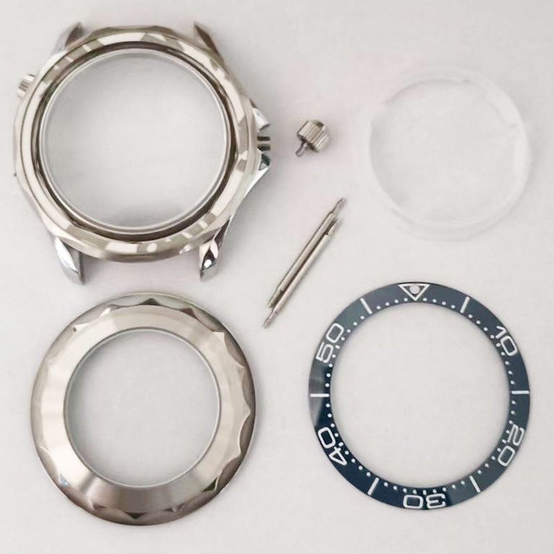 Factory sales 316 stainless steel watch accessories substitute European MI eggplant 41.2MM case fitting 2836 2813 movement