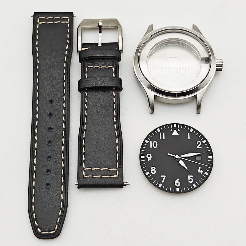 Alternative Pilot Series Case Full Set of 40MM Stainless Steel Case Strap Dial for 8215/2813 Movement