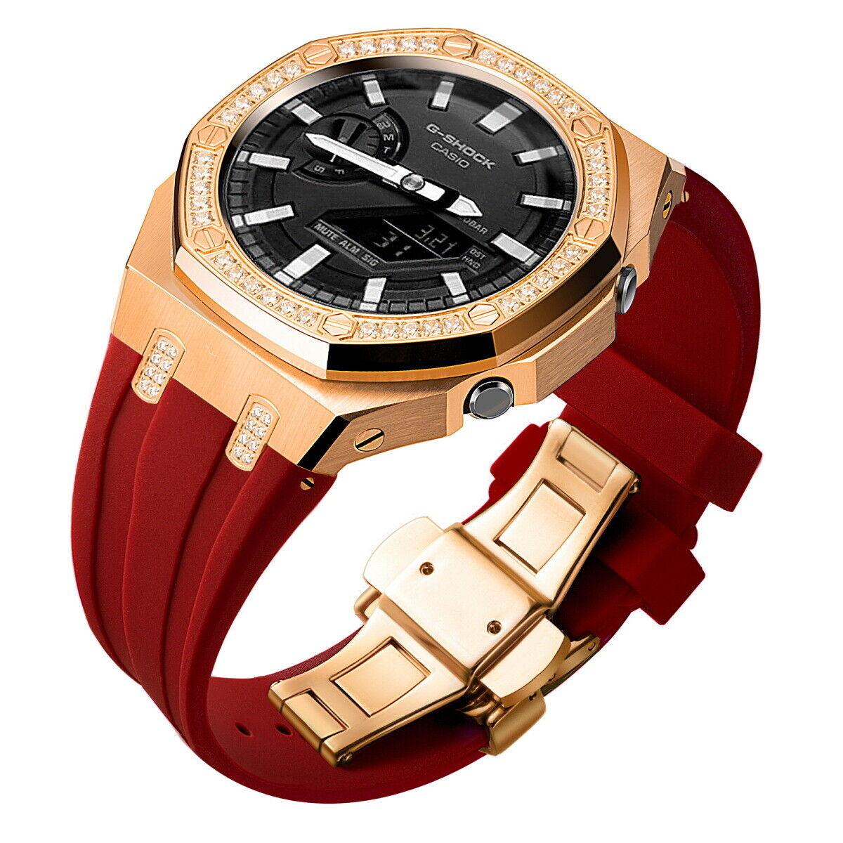 5th Luxury Stainless Steel Case Band Strap AP Mod Kit for G-Shock GA2100/2110