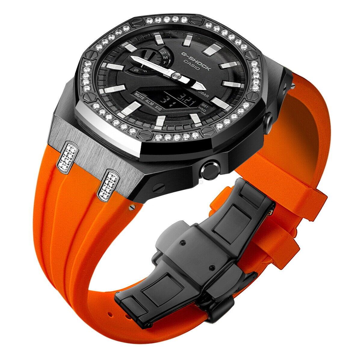 5th Luxury Stainless Steel Case Band Strap AP Mod Kit for G-Shock GA2100/2110